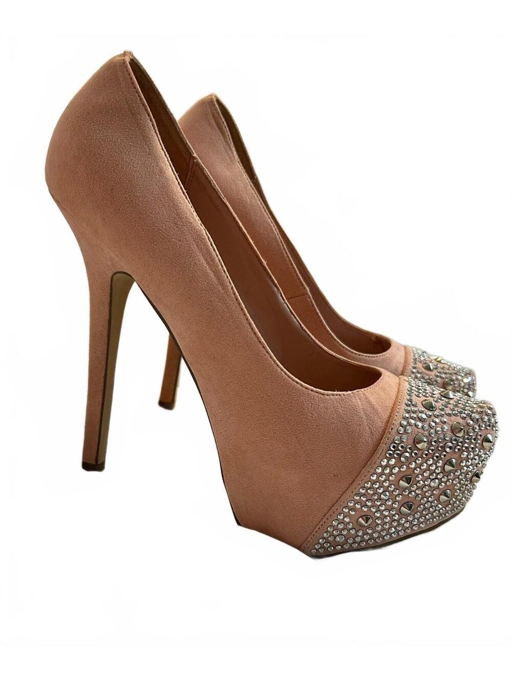 Barbiecore, drag queen vibe, dancer entertainer 5 inch stilettos, size 10 bling